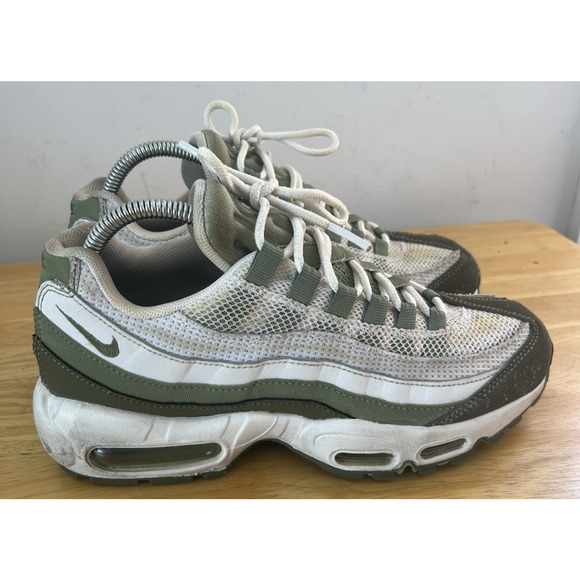 Nike Mens Air Max 95 Low FD0780-100 White Green VNDS Shoes Sneakers Size 7 - Picture 1 of 7